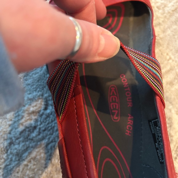 Keen Womens Rivington CNX Mary Jane Shoe Sz 8.5 Red Minimal SlipOn Flat Outdoor - Picture 6 of 7